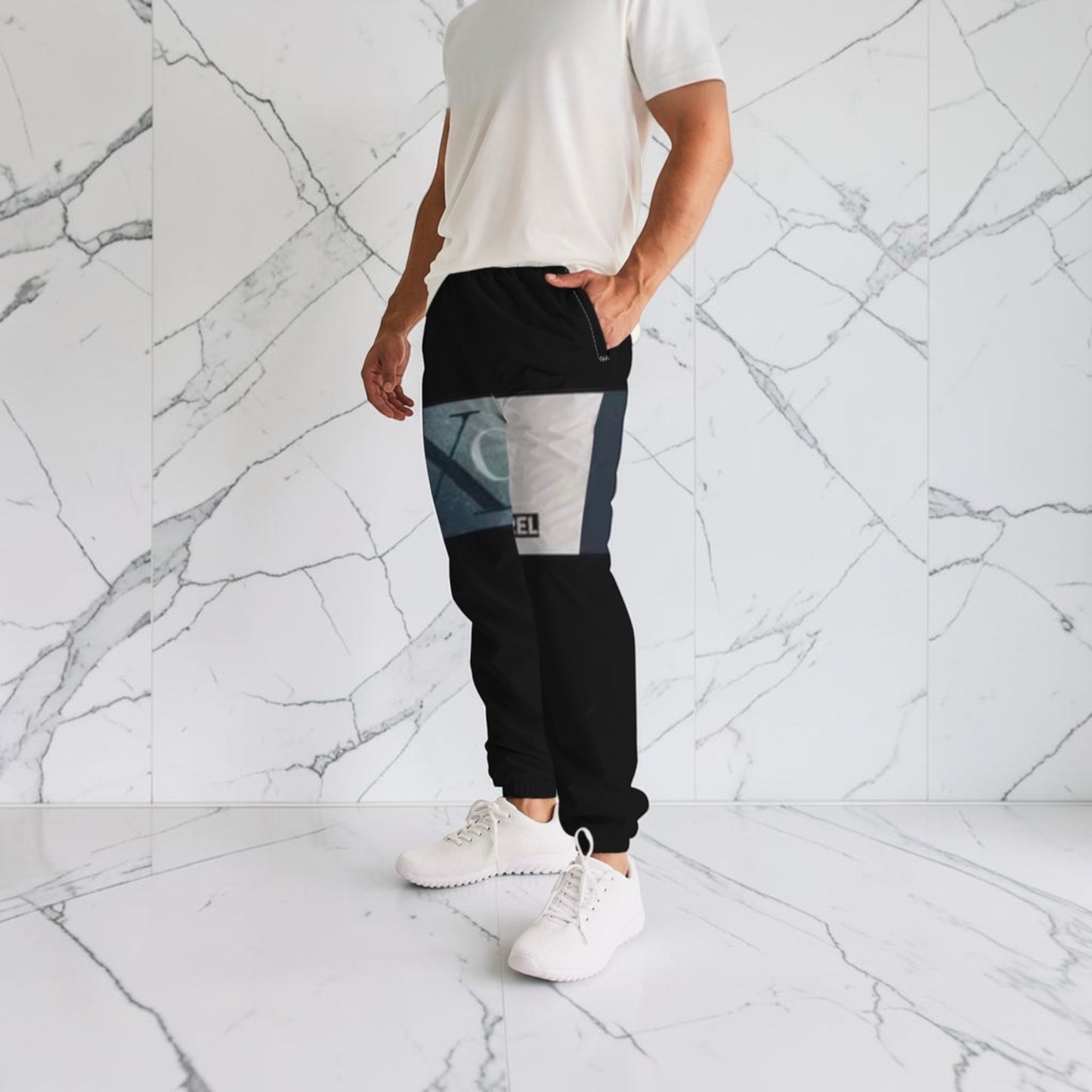 Men's Joggers - BLACK/WHITE ✖