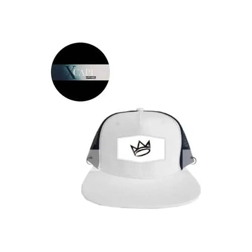 Snapback Trucker Hat - WHITE/BLACK ✖-Xcape Apparel