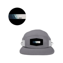 Load image into Gallery viewer, 5 Panel Hat - GREY/BLACK ✖-Xcape Apparel