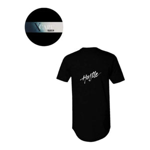 Men's Long Body T Shirt - BLACK ✖-Xcape Apparel