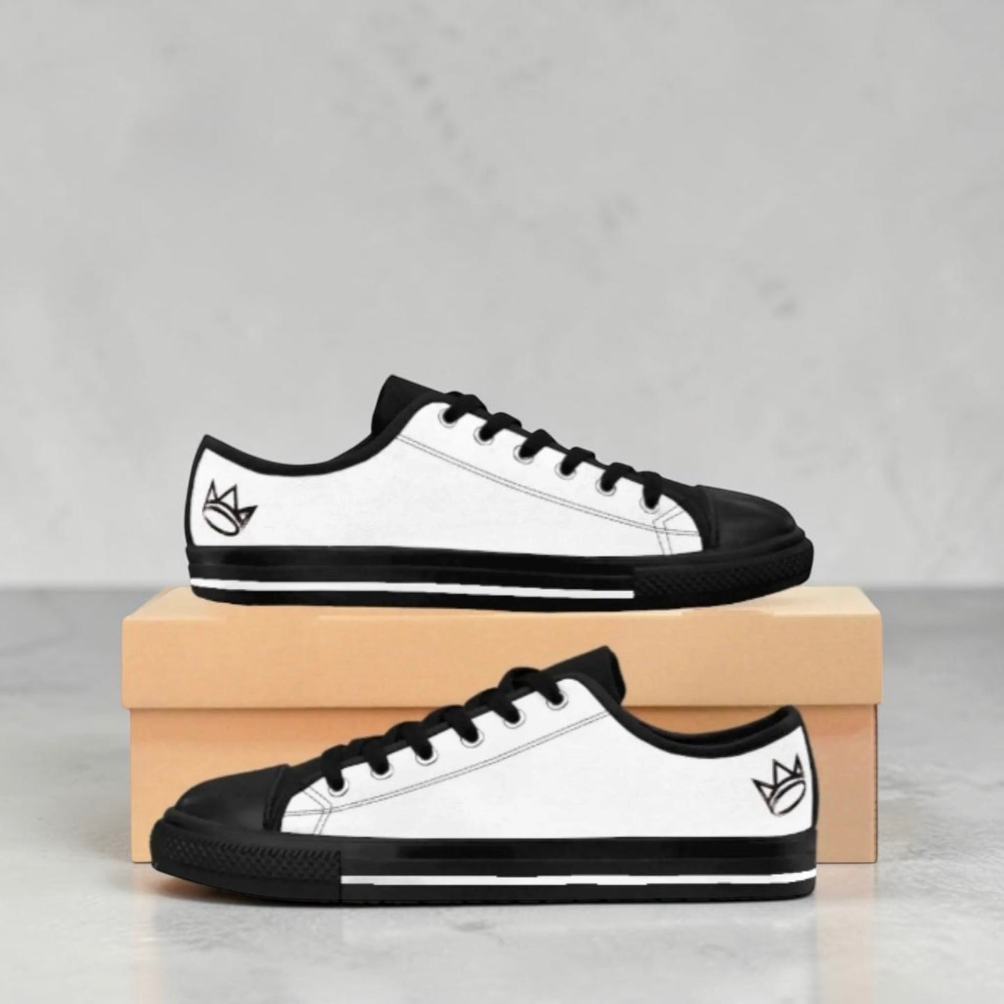Women's Shoes -  WHITE/BLACK ✖