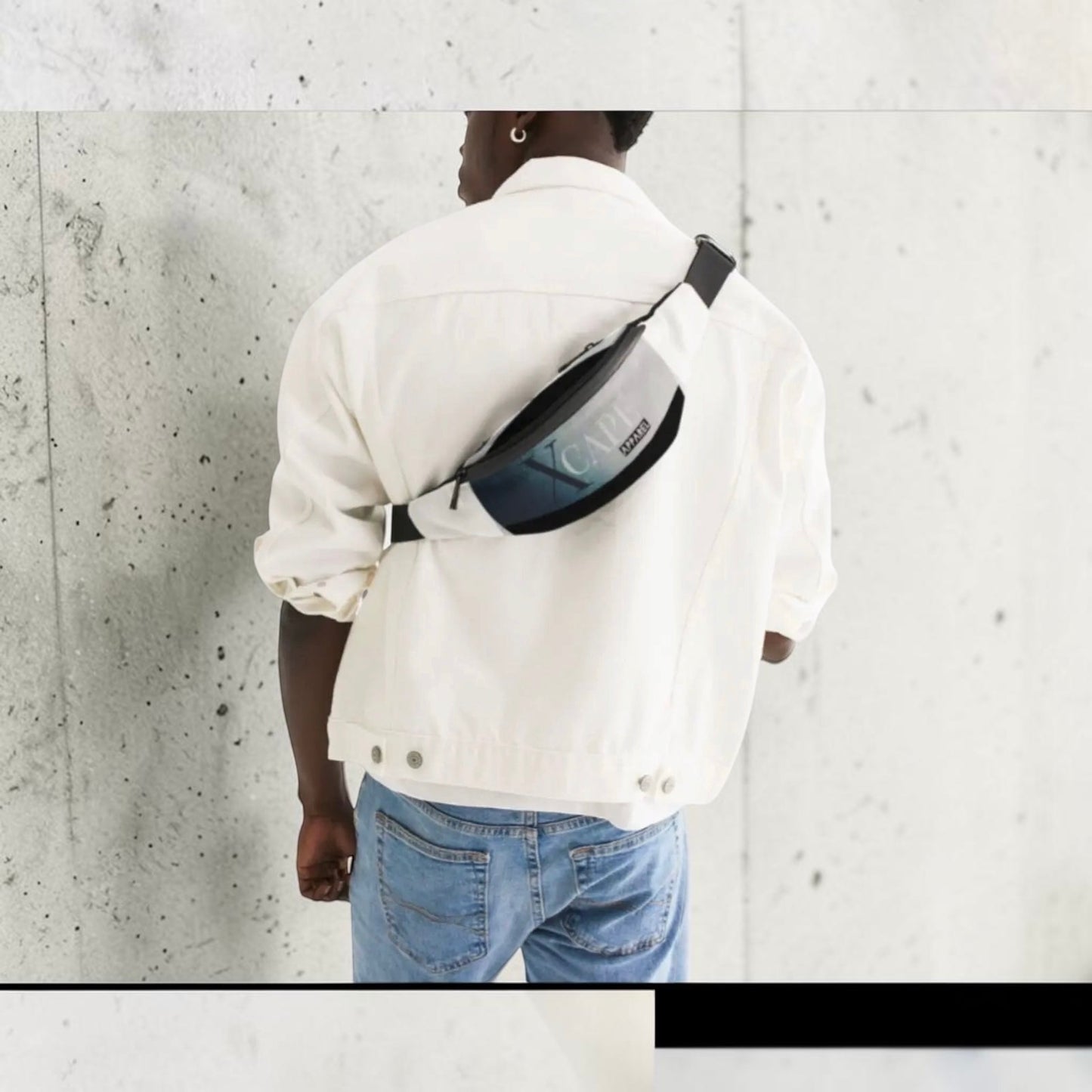 Shoulder Bag - BLACK/WHITE ✖