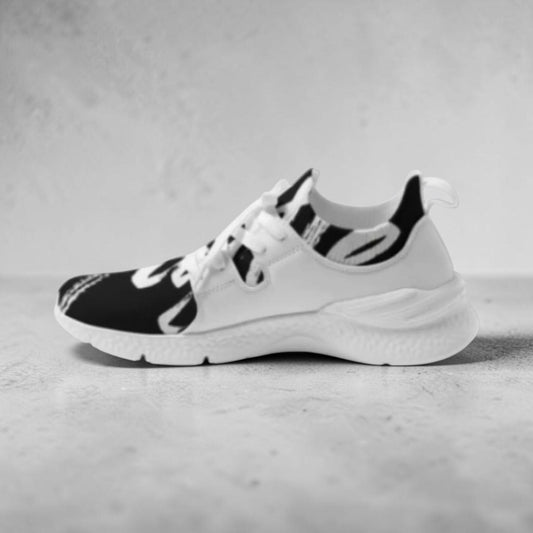 Men's Athletic Shoes - WHITE/BLACK ✖
