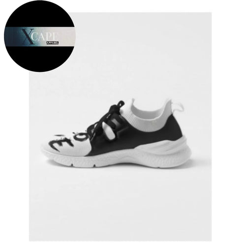 Women's Athletic Shoes - BLACK/WHITE ✖-Xcape Apparel